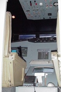De cockpit van VFS, net echt
